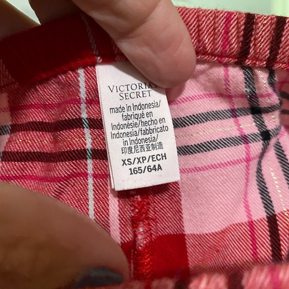 Cotton plaid pajama set Victoria’s Secret